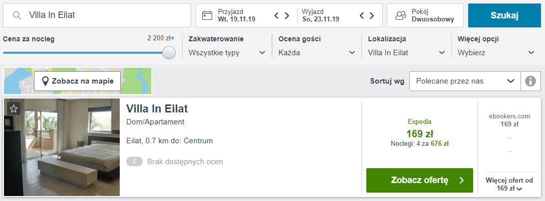 Rezerwacja noclegów