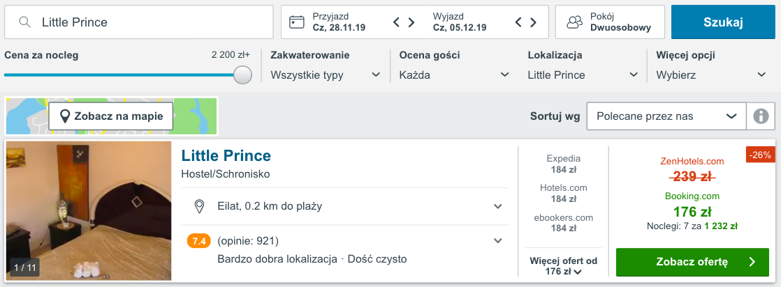 zarezerwuj hotel w ejlacie