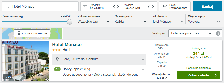 Rezerwacja hotelu