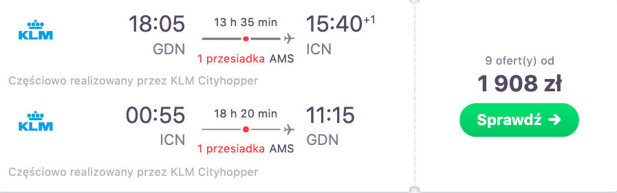 zarezerwuj lotydo seulu