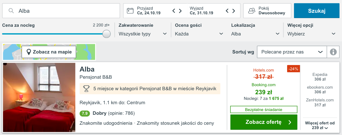 zarezerwuj hotelna islandi