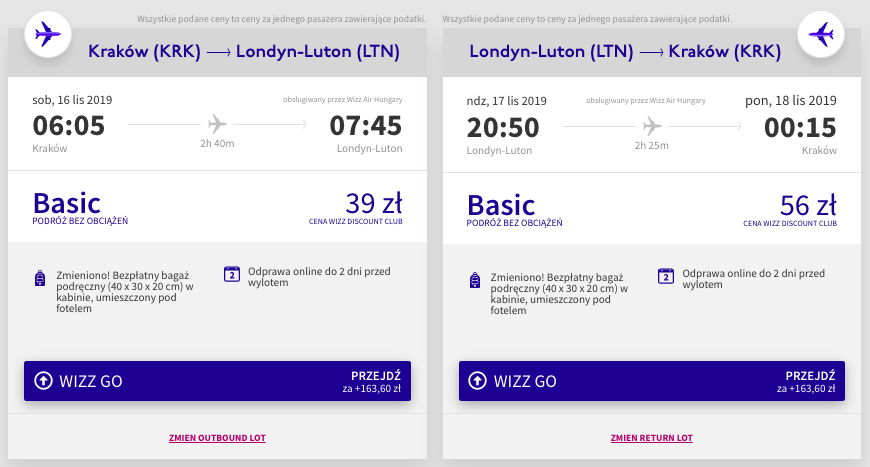 zarezerwuj loty do londynu