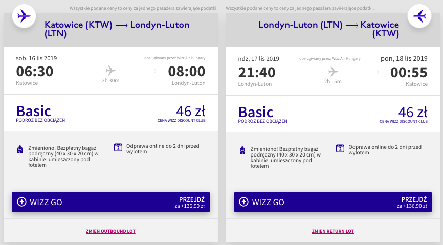 zarezerwuj loty do londynu