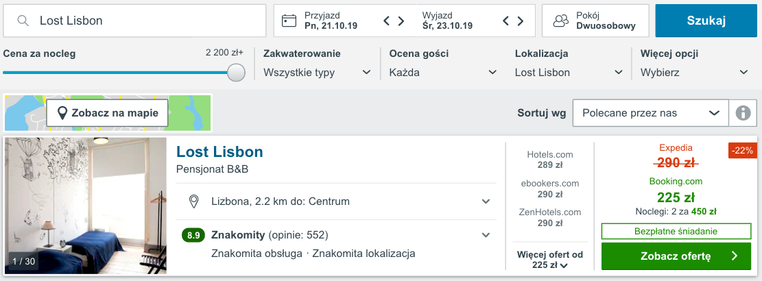 zarezerwuj hotelw lizbonie