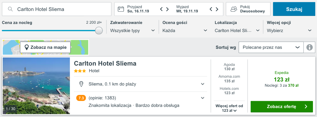 hotel w mla