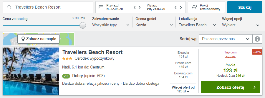 Rezerwacja hotelu