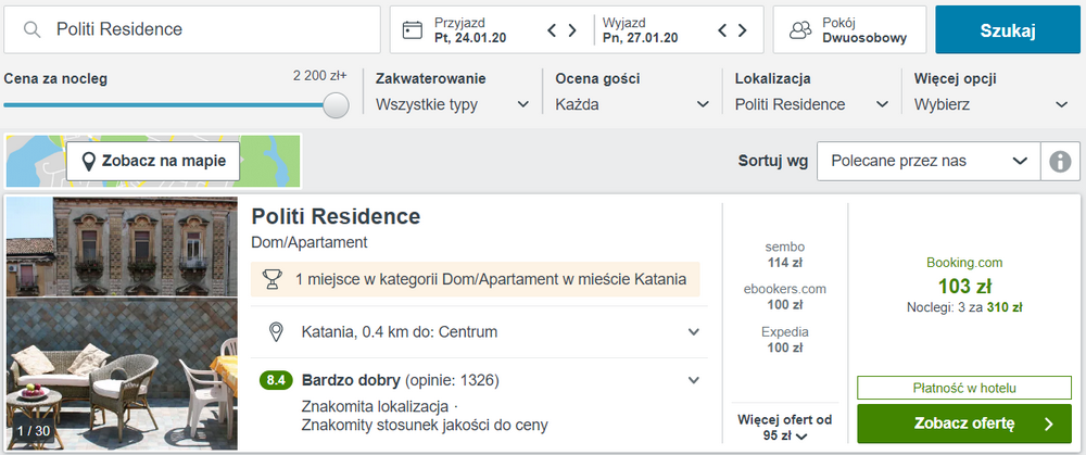 Katania noclegi