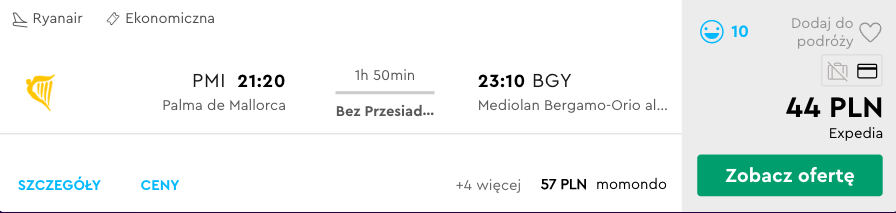 zarezerwuj loty do bergamo