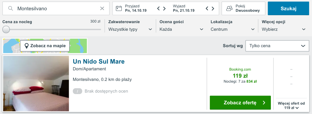 zarezerwuj hotelw pescarze