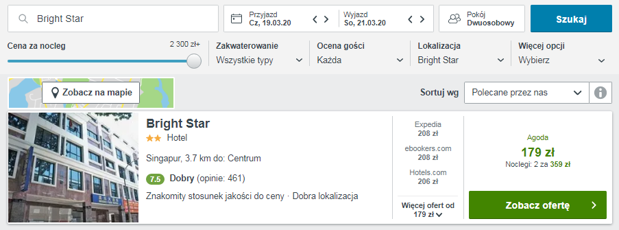 Rezerwacja hotelu