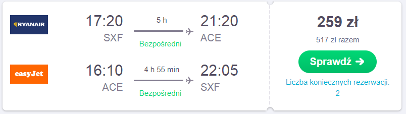 rezerwacja lotów