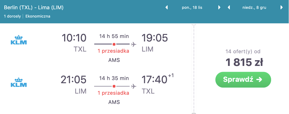 zarezerwuj loty do limy