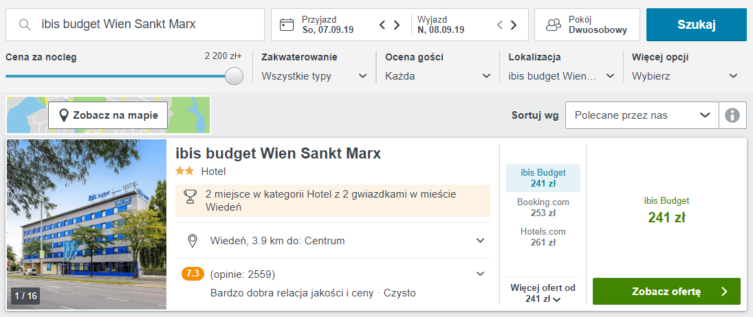 Hotel w Wiedniu