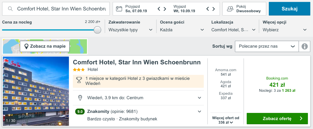 zarezerwuj hotel w wiedniu