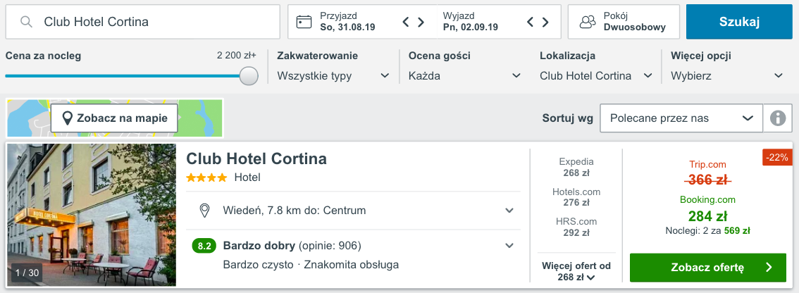 zarezerwuj hote w wiedniu