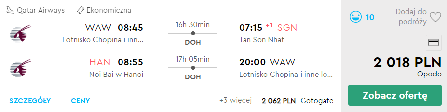 wietnam loty