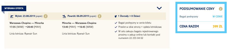 zarezerwuj loty na minorke