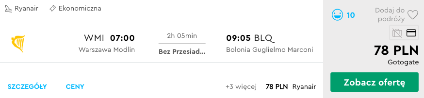 zarezerwuj loty do bolonii