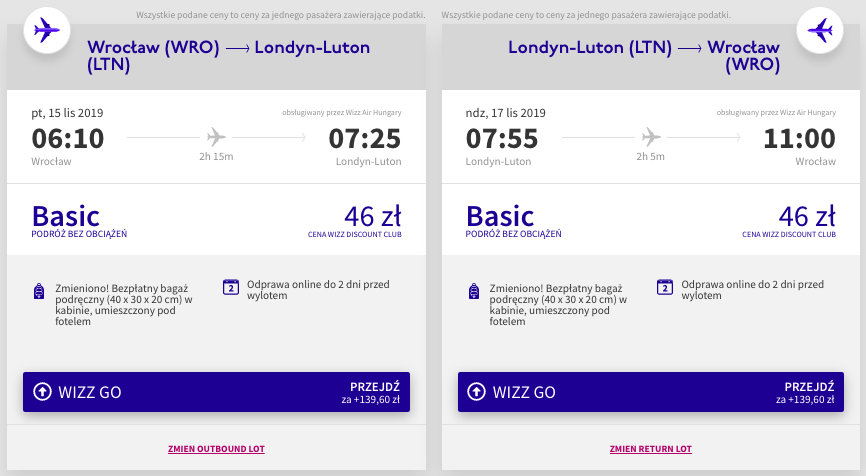 zarezerwuj loty do londynu