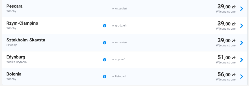 zarezerwuj loty z warszawy