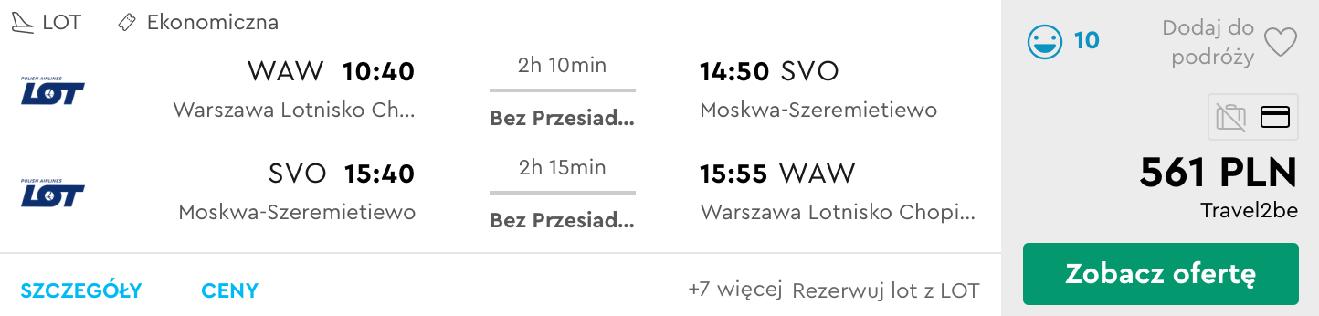moskwa loty