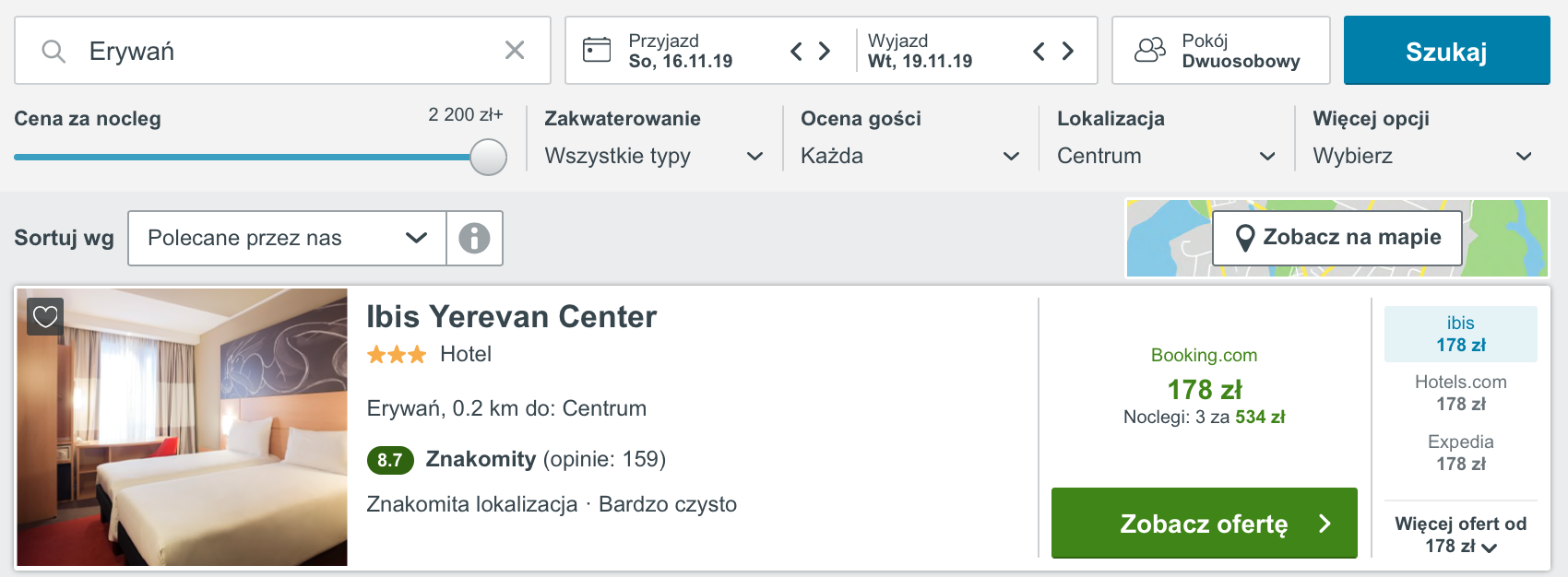 erywań hotel