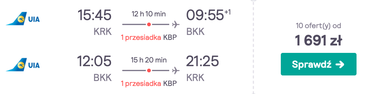 bangkok z krakowa