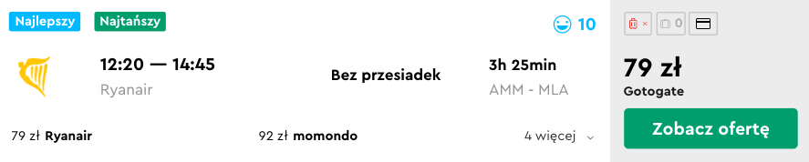 zarezerwuj loty na malte