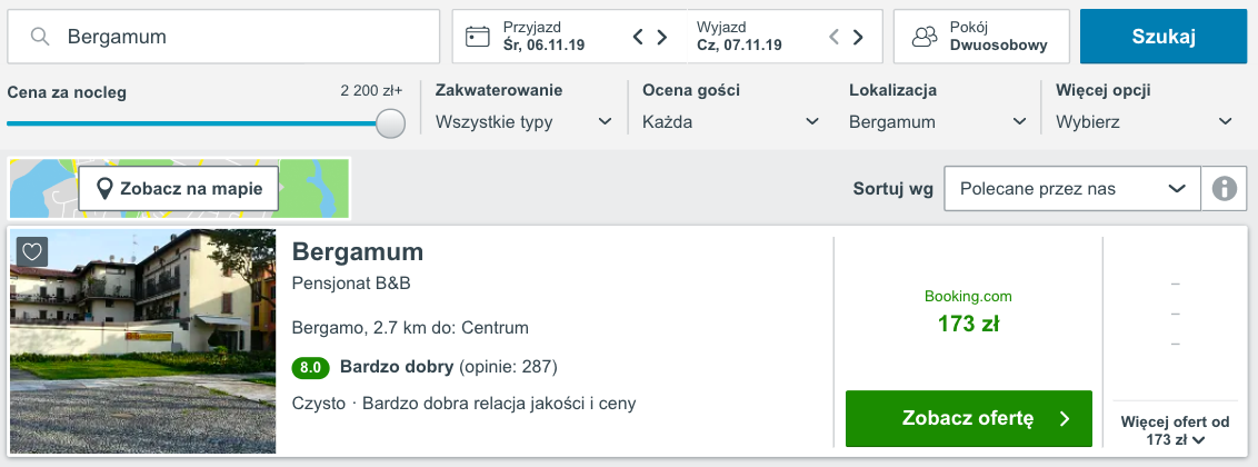 zarezerwuj hotel w bergamo