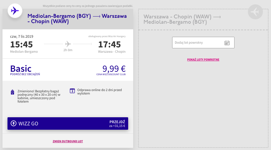 zarezerwuj loty do warszawy