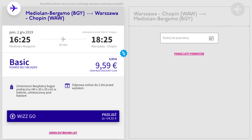 zarezerwuj loty do warszawy