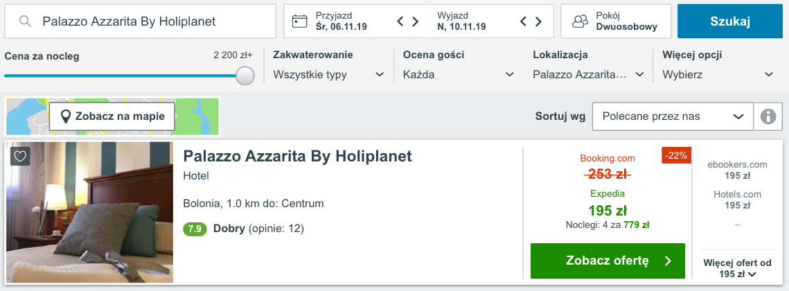 zarezerwuj hotel w bolonii