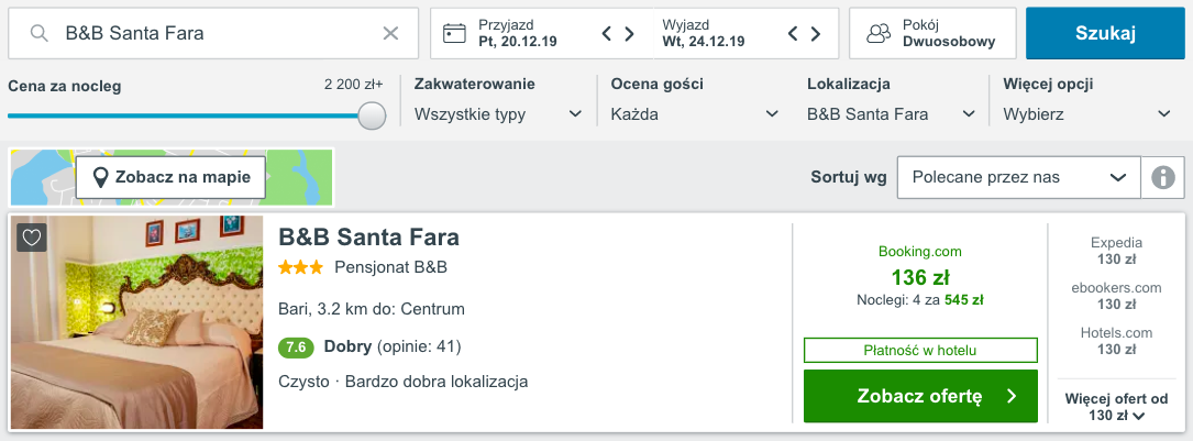 zarezerwuj hotel w bari
