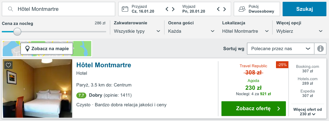 zarezerwuj hotel w paryzu