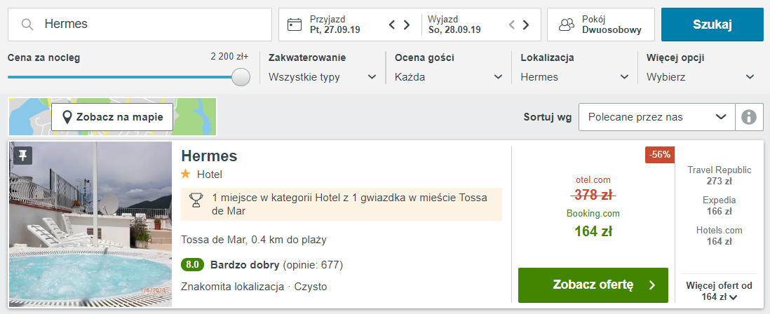 Rezerwacja hotelu