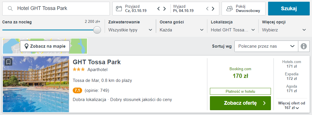 Rezerwacja noclegów