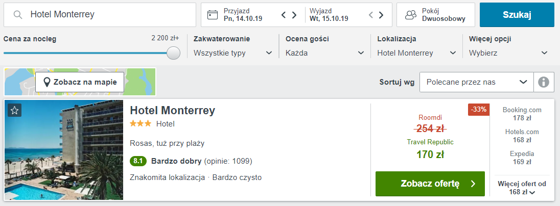 Rezerwacja noclegów
