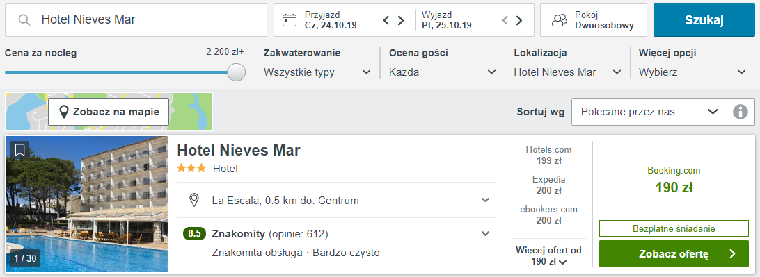 Rezerwacja noclegów