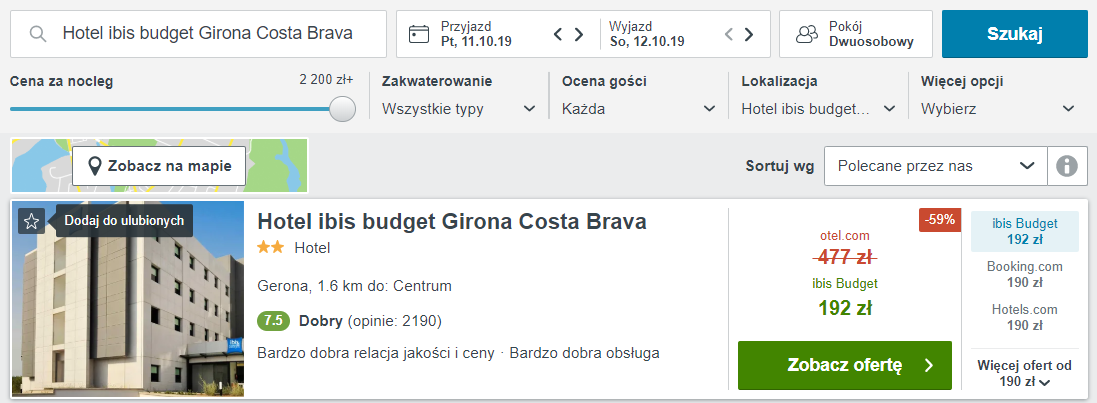 Rezerwacja noclegów
