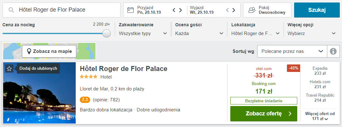 Rezerwacja noclegów