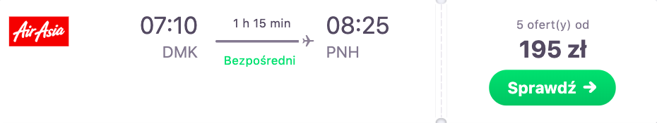 zarezerwuj loty do kambodży