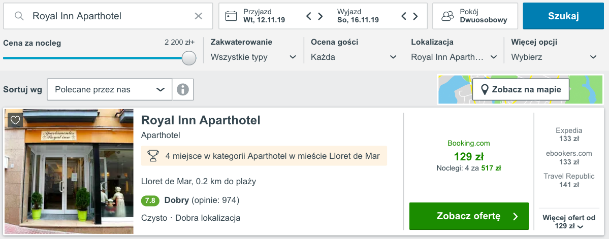 zarezerwuj hotel w lloret