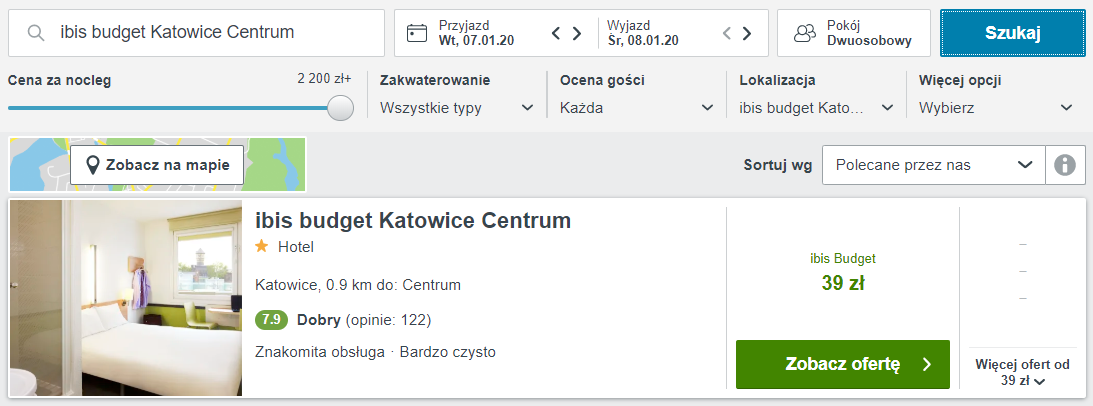 Rezerwacja noclegów