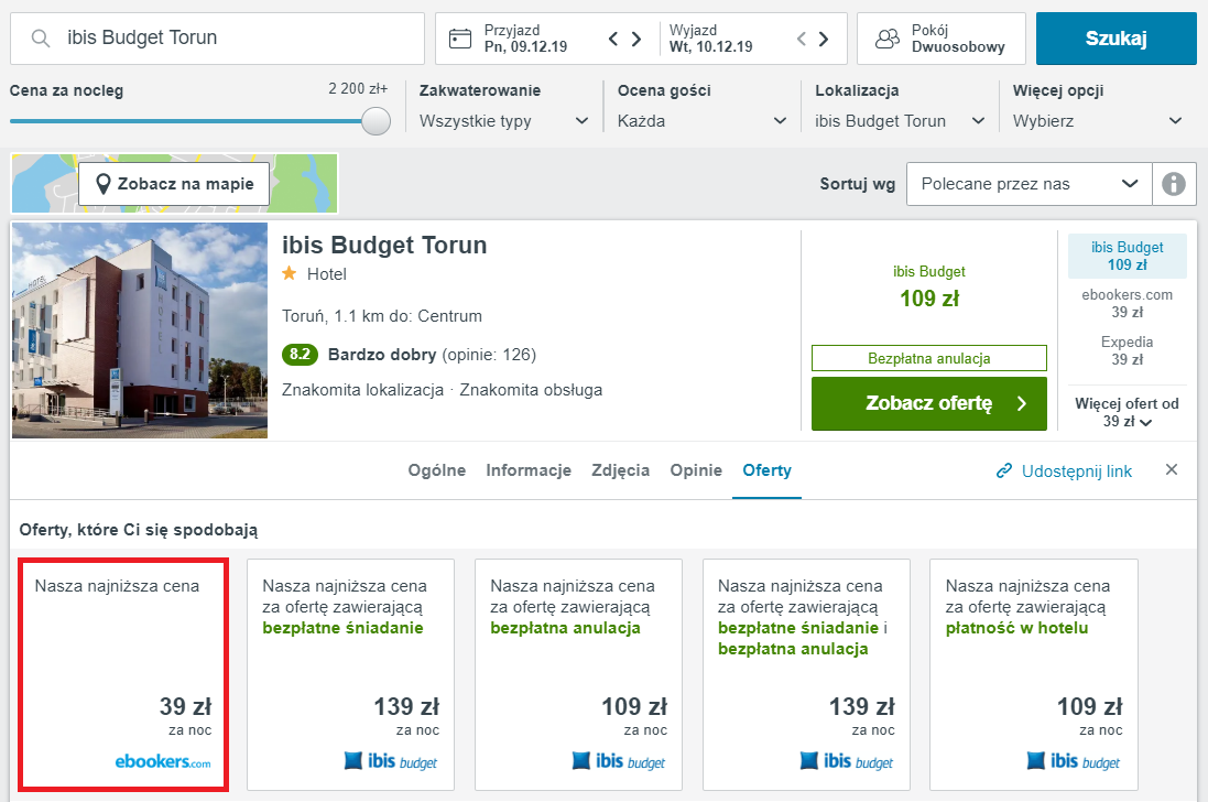 Rezerwacja noclegów