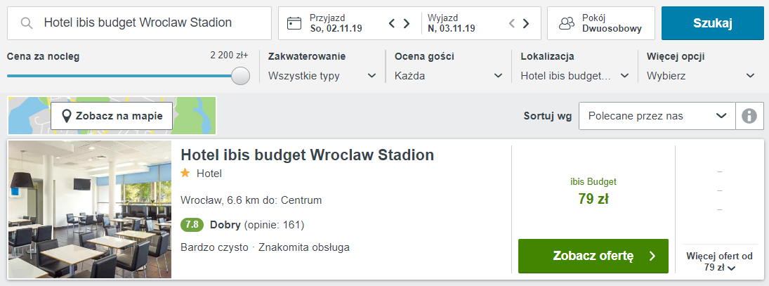 Rezerwacja noclegów