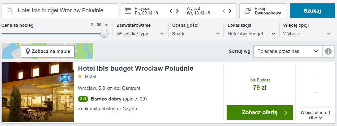 Rezerwacja noclegów