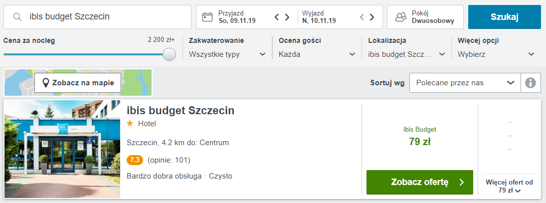 Rezerwacja noclegów