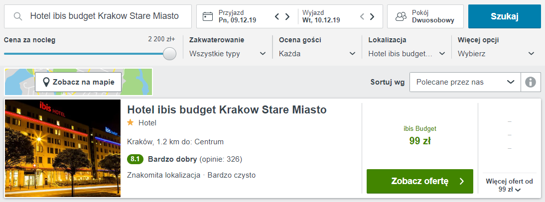Rezerwacja noclegów