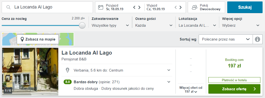 Włochy noclegi