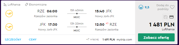 Nowy Jork loty